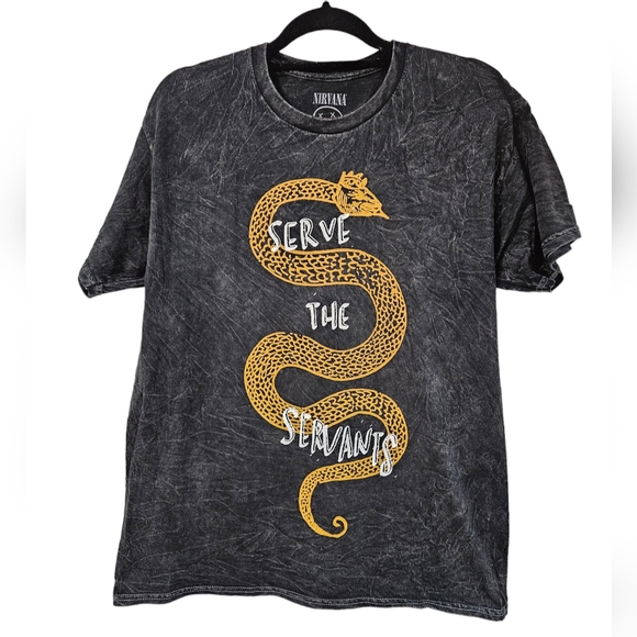 NIRVANA Other - NWOT Nirvana Serve The Servants Unisex T-Shirt - Stone Wash